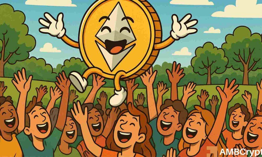 以太坊交易量接近 2021 年高点,ETH 价格将会上涨吗?