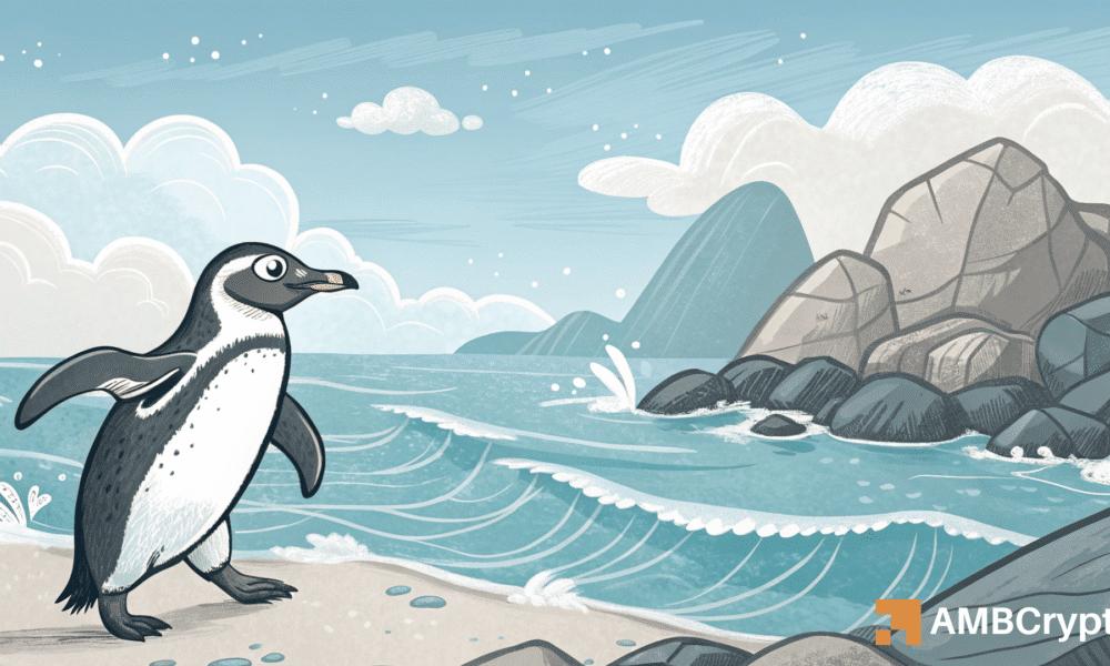 PENGU的短期价格目标：三角形突破、100万美元流入和更多