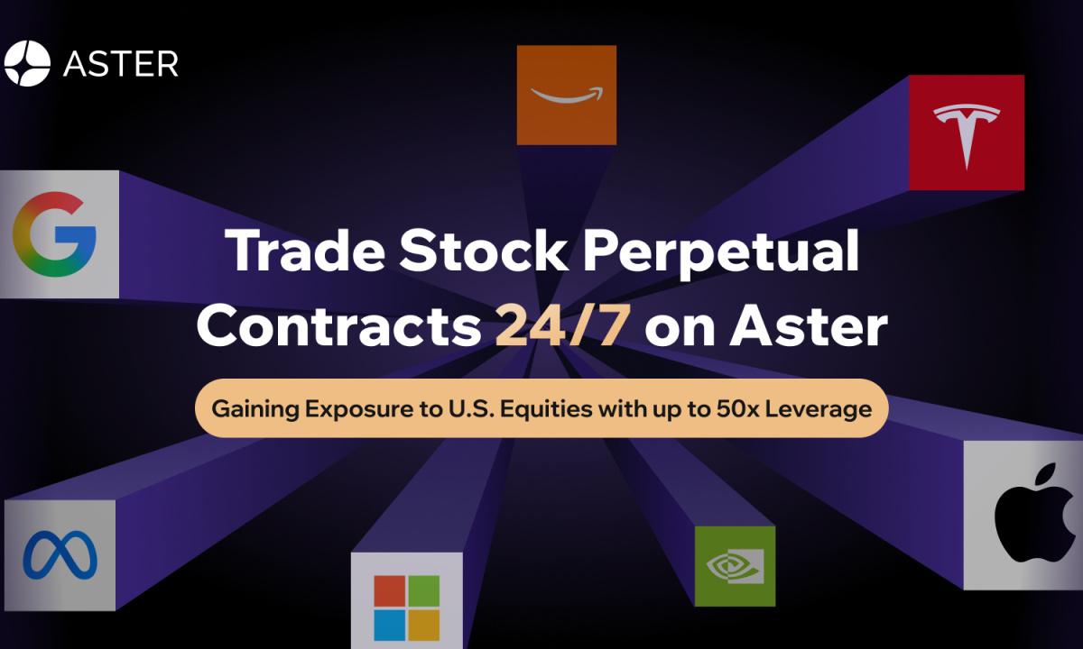 Aster introduces 24/7 perpetual stock futures trading, encompassing US stocks as trading instruments.