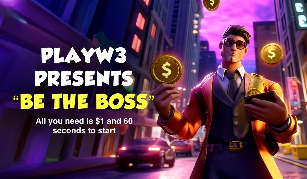 PlayW3推出全新链上商业模式“Be the Boss”，创作者转变为所有者，已支付超过32万美元