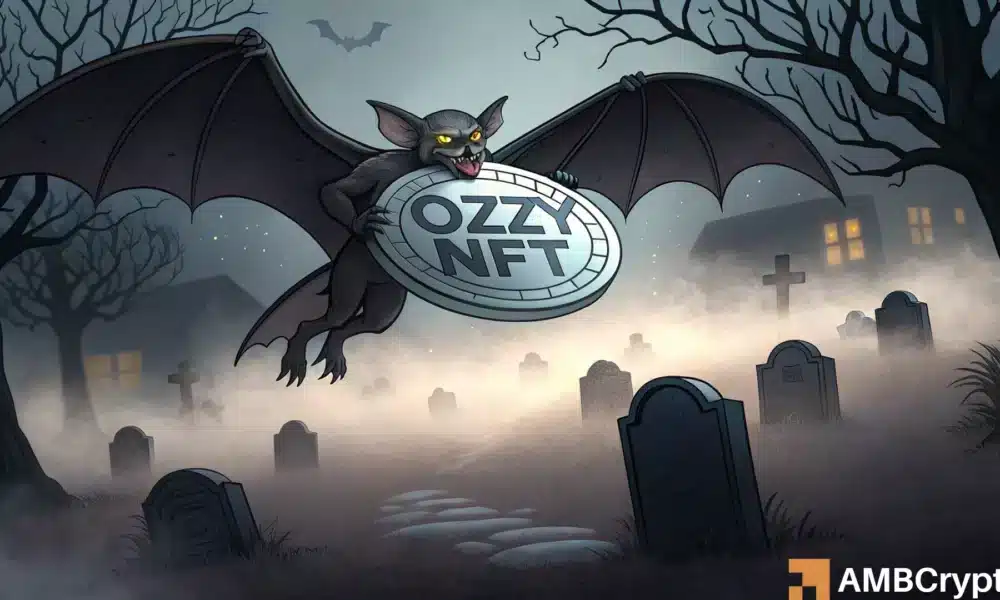 CryptoBatz – Ozzy NFT 无人认购至死后涨幅飙升 427%，随后骤跌地表