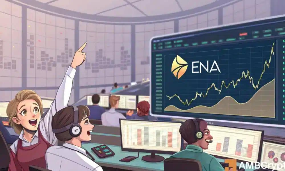 Ethena 上涨13% - 维持当前水平可能将 ENA 推高至 0.68 美元