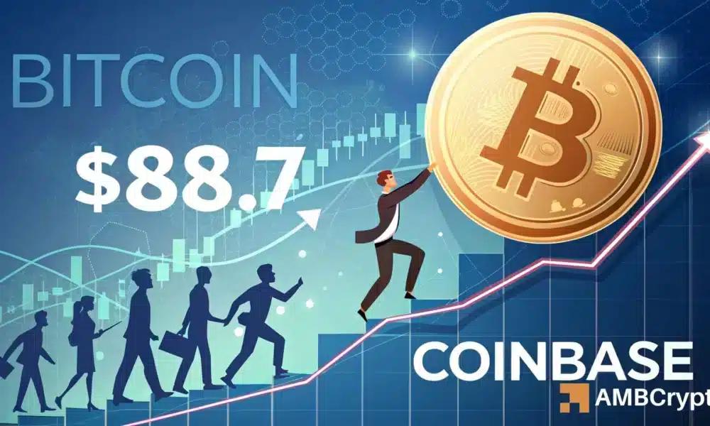 Coinbase 上的比特币需求激增 – 交易员们要注意一个重要变化！